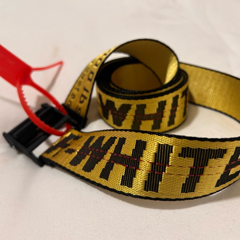 Off-White Yellow Industrial Belt
